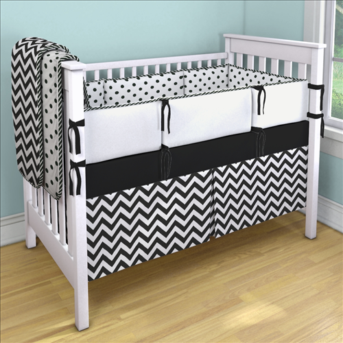 I Heart Pears Popular Chevron Crib Bedding