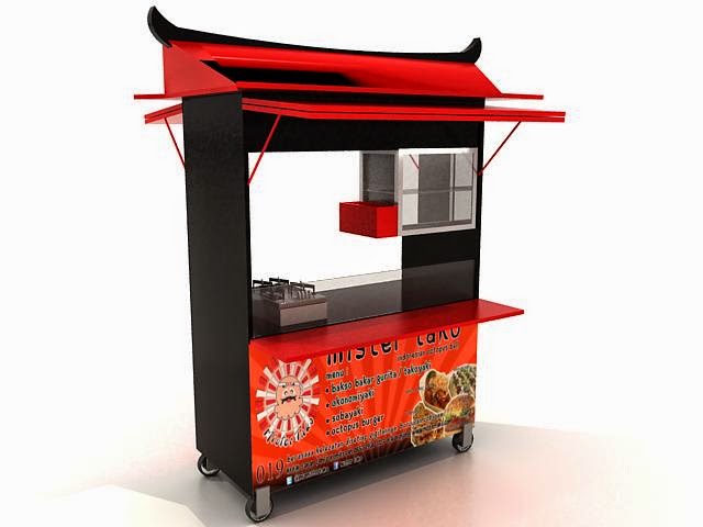 contoh-contoh desain buat display gerobak | booth | angkringan | rombong unik - Gerobak Warung