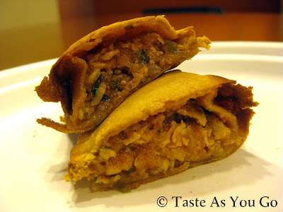 Spicy Chicken Empanada from Nuchas in Times Square in New York, NY - Photo by Michelle Judd of Taste As You Go