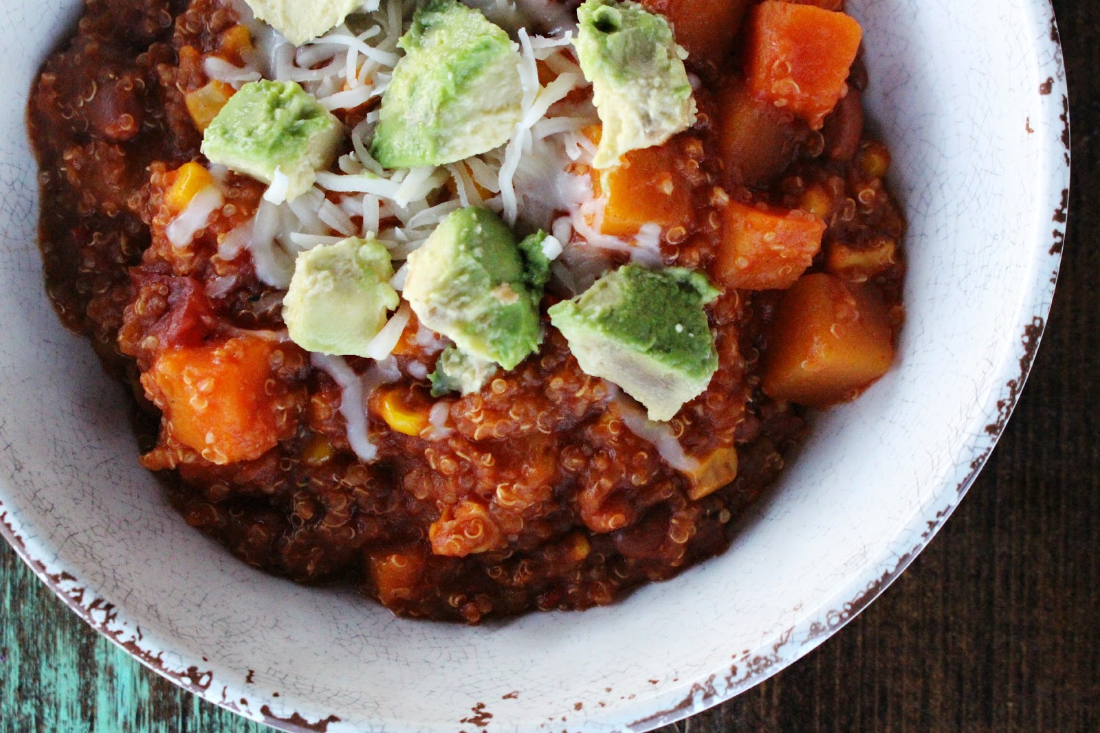 PB+J Babes WE EAT {crock pot} Mexican Quinoa Chili