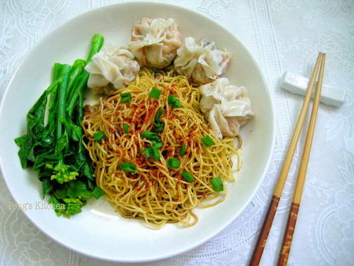 Peng's Kitchen Shrimp Roe Wanton Noodle 虾籽云吞捞麺