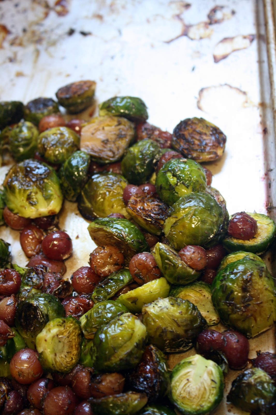 MakeMeals Mama Roasted Brussels Sprouts with Grapes & Walnuts
