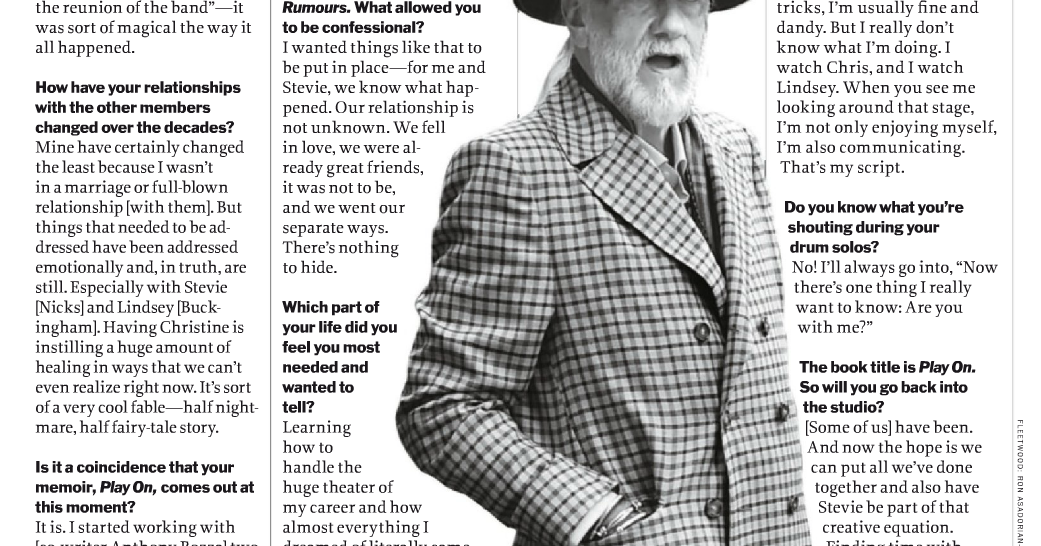 Fleetwood Mac News Mick Fleetwood talks about Fleetwood Mac and the need to be hot