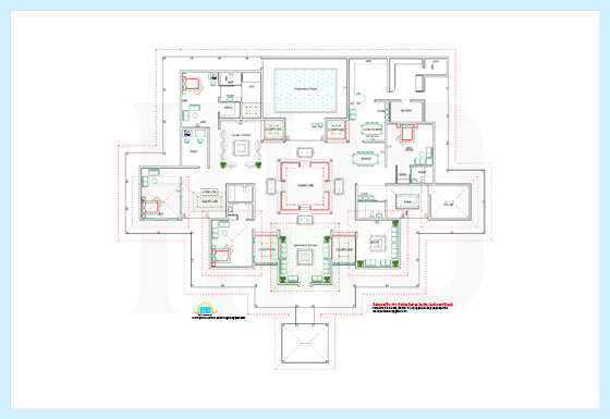 Ground floor plan drawing