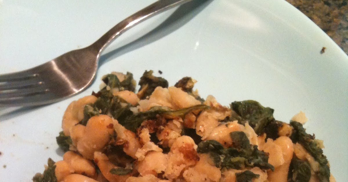 White Kidney Beans with Spinach The Slow Carb Cook