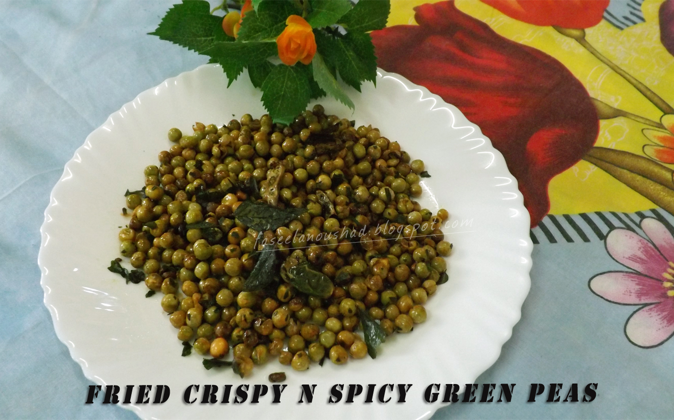 GOOD FOOD ENDS WITH GOOD TALK Fried Crispy n Spicy Green Peas