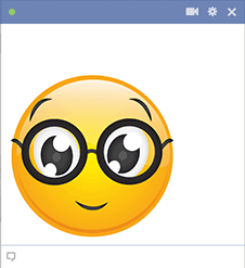 Facebook Smiley with Glasses