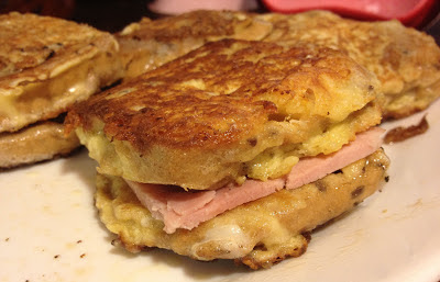 eggy bread ham sandwich