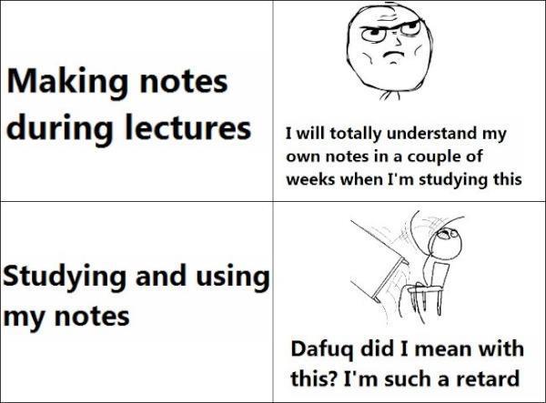Making Notes During Lectures