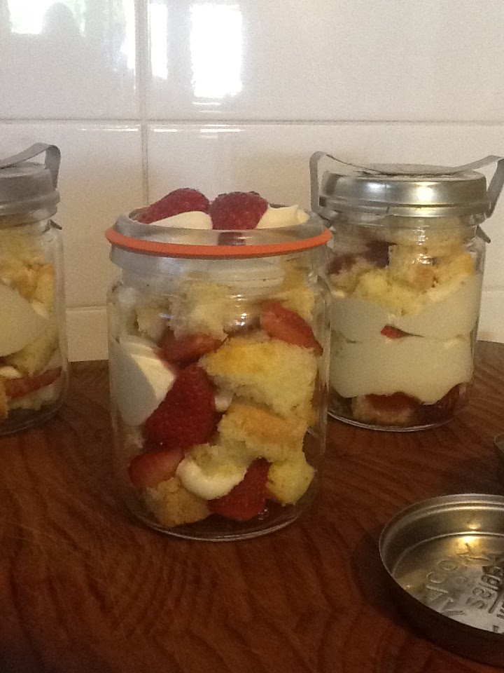 Vacola / Mason Jar Sponge Cake Desserts
