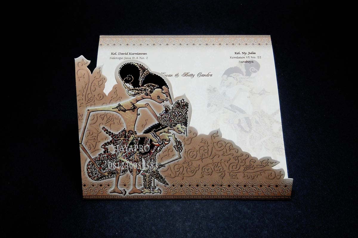 contoh undangan pernikahan jawa wayang ev57 | undangan pernikahan