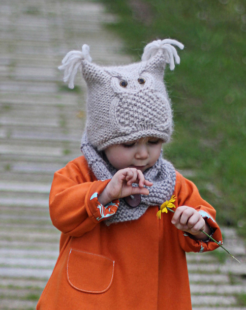 Babies in knitwear hats