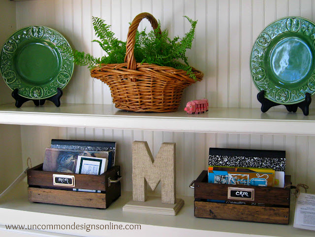 Get your kiddos organized with this Summer Reading Station!  www.uncommondesignsonline.com