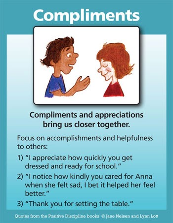 Positive Discipline: Compliments Create a Positive Atmosphere in Homes