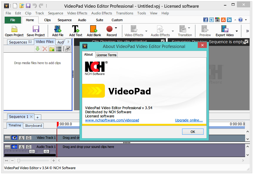 NCH VideoPad Video Editor Professional 7.11 Crack | 11.4 MB