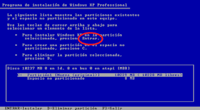 Instalar Windows Xp desde Cero