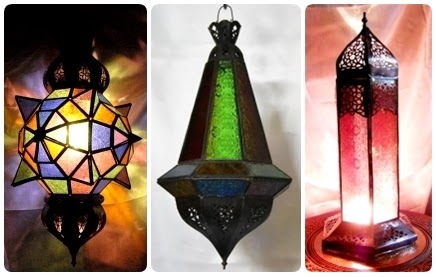 Lámparas de Crístal Árabes