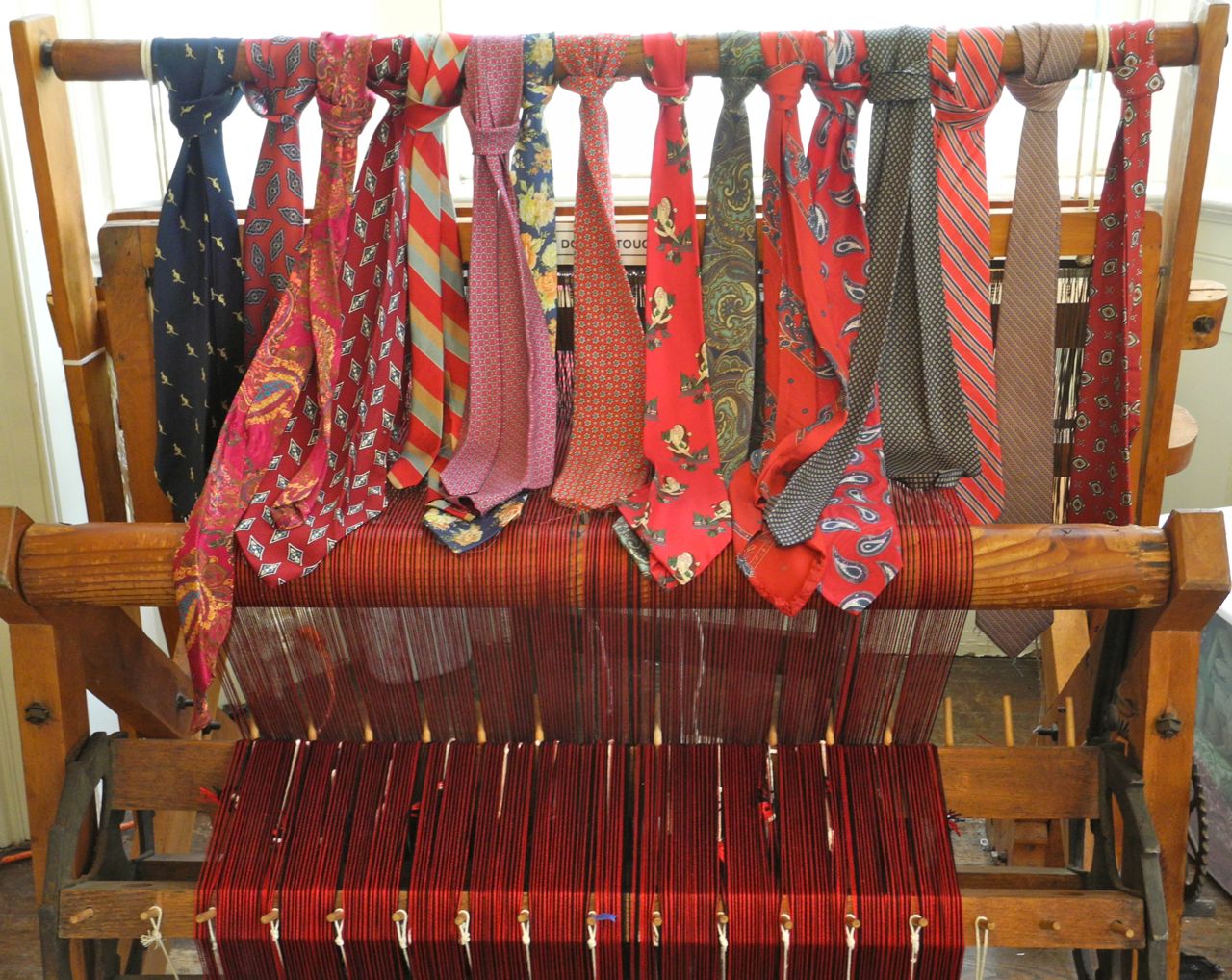 Hobby Number 42 Silk Tie Rag Rug