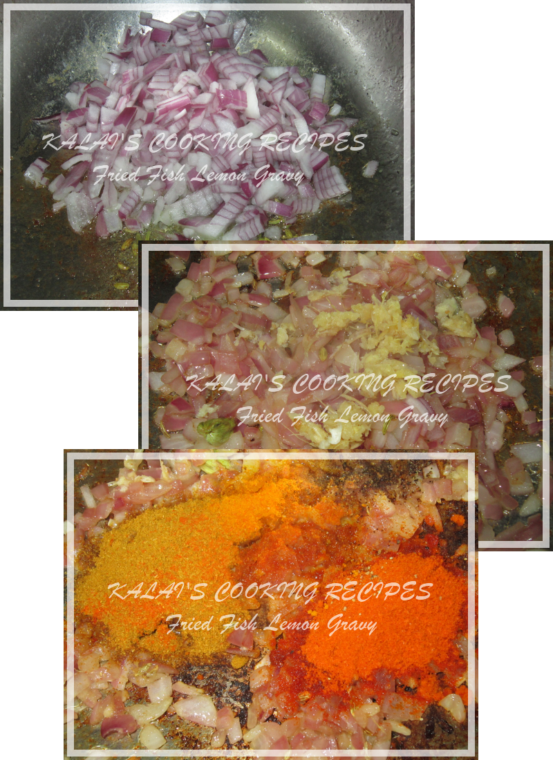 KALAI'S COOKING RECIPES Fried Pomfret Fish Lemon Gravy