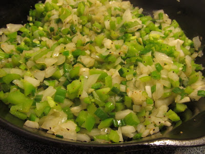 cooking onions and celery