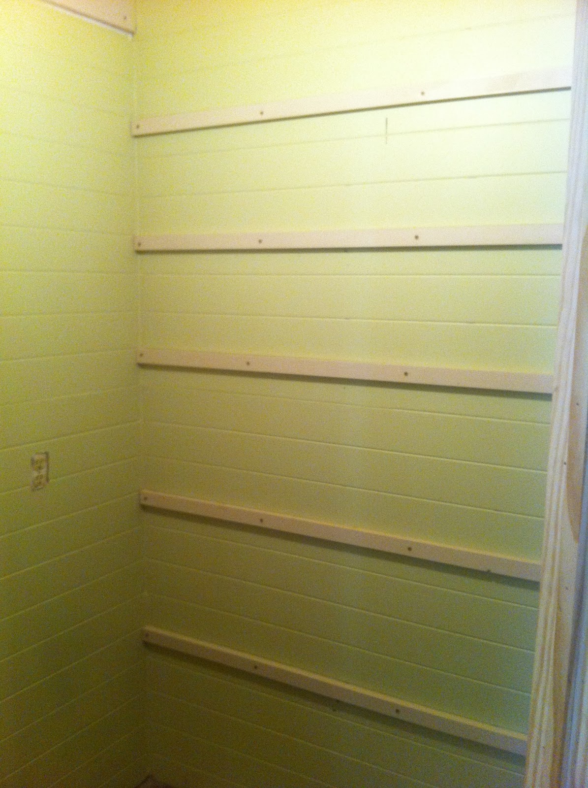 Once Upon a Cedar House How to Install Pantry Shelves