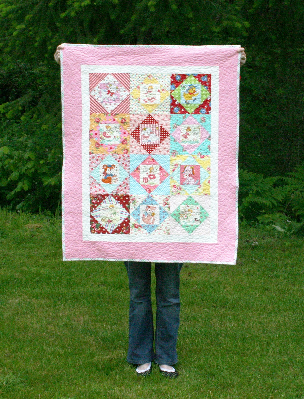 lovely little handmades vintage nursery quilt