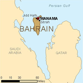 bahrain geographical map
