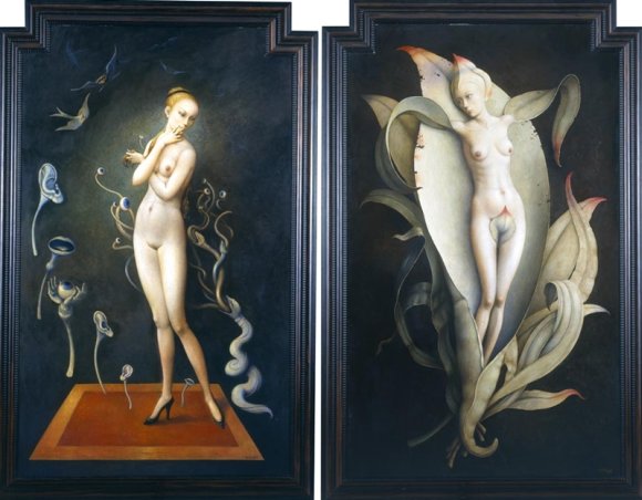 claude verlinde pinturas surreais sensuais nudez