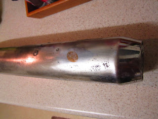 Brazed and sanded exhaust Yamaha 100cc