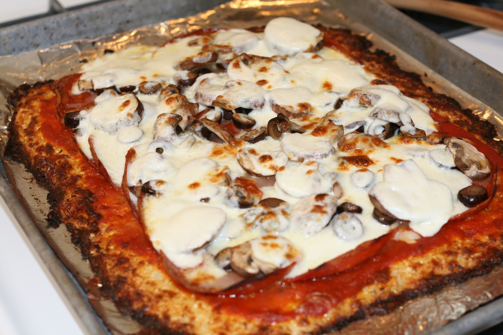 CupcakesOMG! Cauliflower Pizza Crust A Paleo Pizza Story