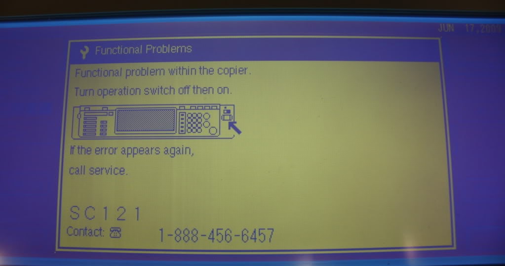 SC CODE ERROR RICOH DIGITAL B&W Jual Mesin Fotocopy RICOH GESTETNER