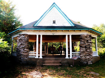 Historic gazebo in the 1000 Islands is excellent for outdoor yoga