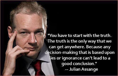 Julian Assange's exclusive interview in London, UK, Ecuadorian Embassy - You have to start with the truth. The truth is the only way that we can get anywhere. Because any decision-making that is based upon lies or ignorance can't lead to a good conclusion.