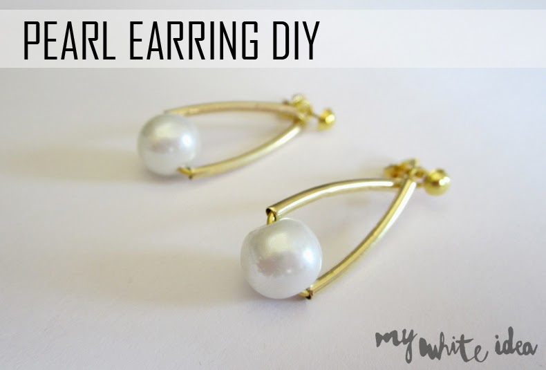 PEARL EARRINGS DIY MY WHITE IDEA DIY