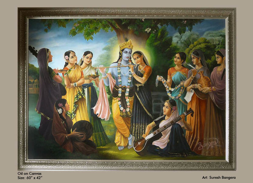 My Paintings Shri Krishna Oil Painting