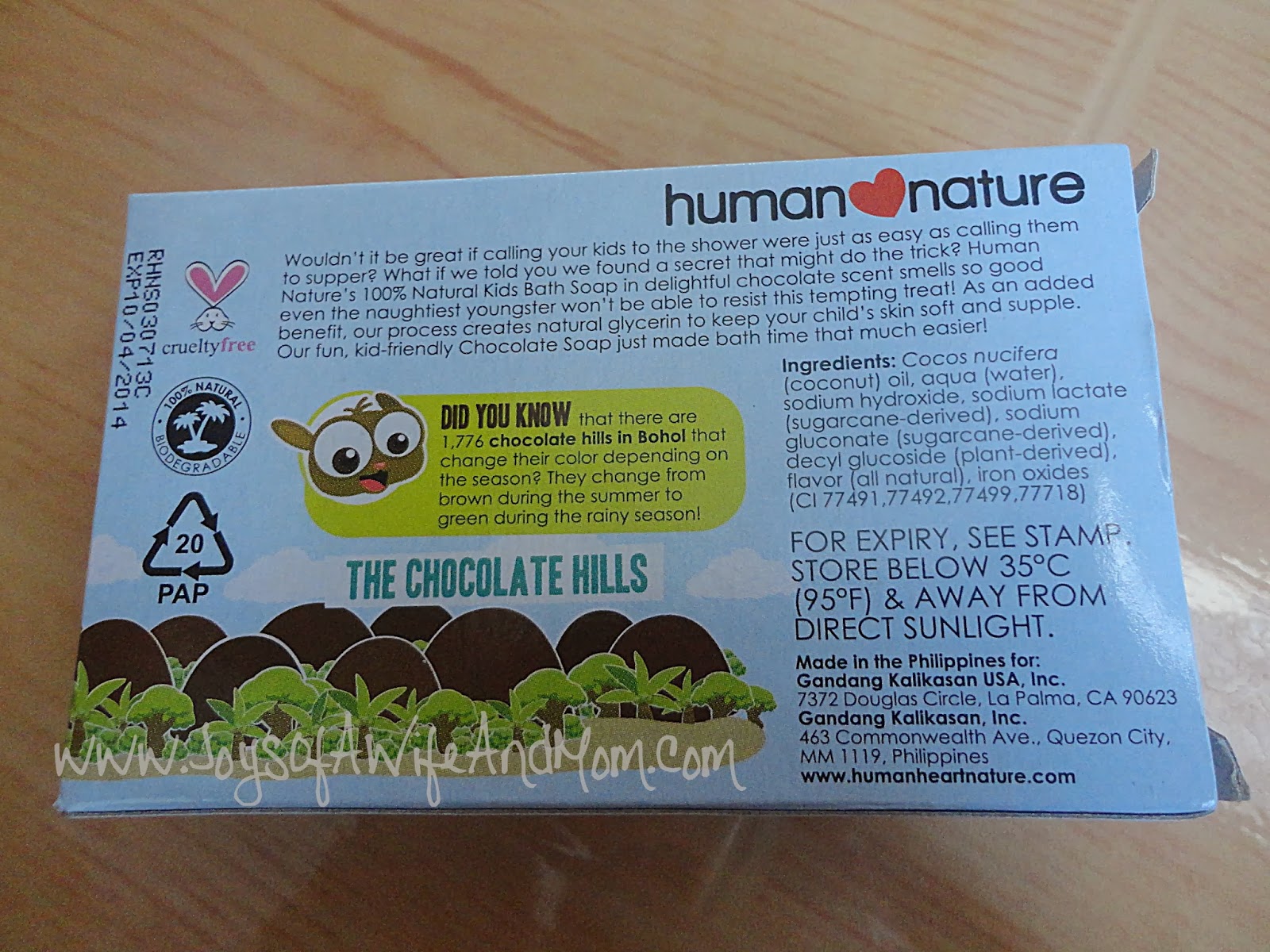 Product Review: Human ♥ Nature Kids 100% Natural Bath Soap (Chocolate Adventure)