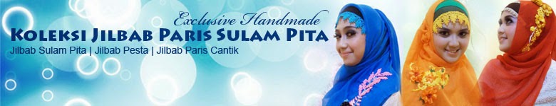 Koleksi Jilbab Paris - Jilbab Paris Sulam Pita