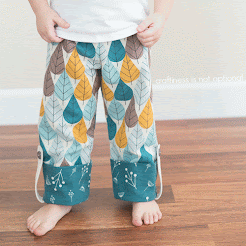 Free PDF Pattern & Tutorial: Charley Harper Pajama Pants