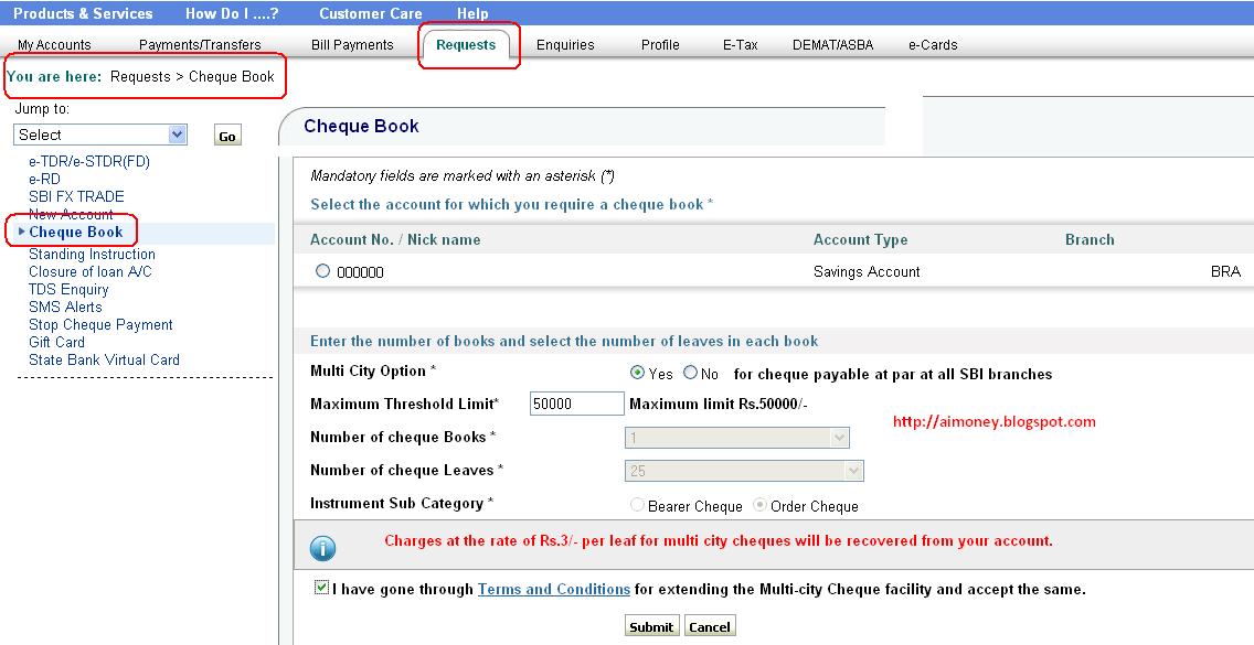FINANCE guru SPEAKS! How to Order Cheque Books Through SBI Online Banking?