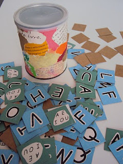 Pingo no i baralho de letras jogo de cartas montar palavras