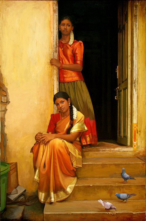 South Indian Beauties! Paintings+5