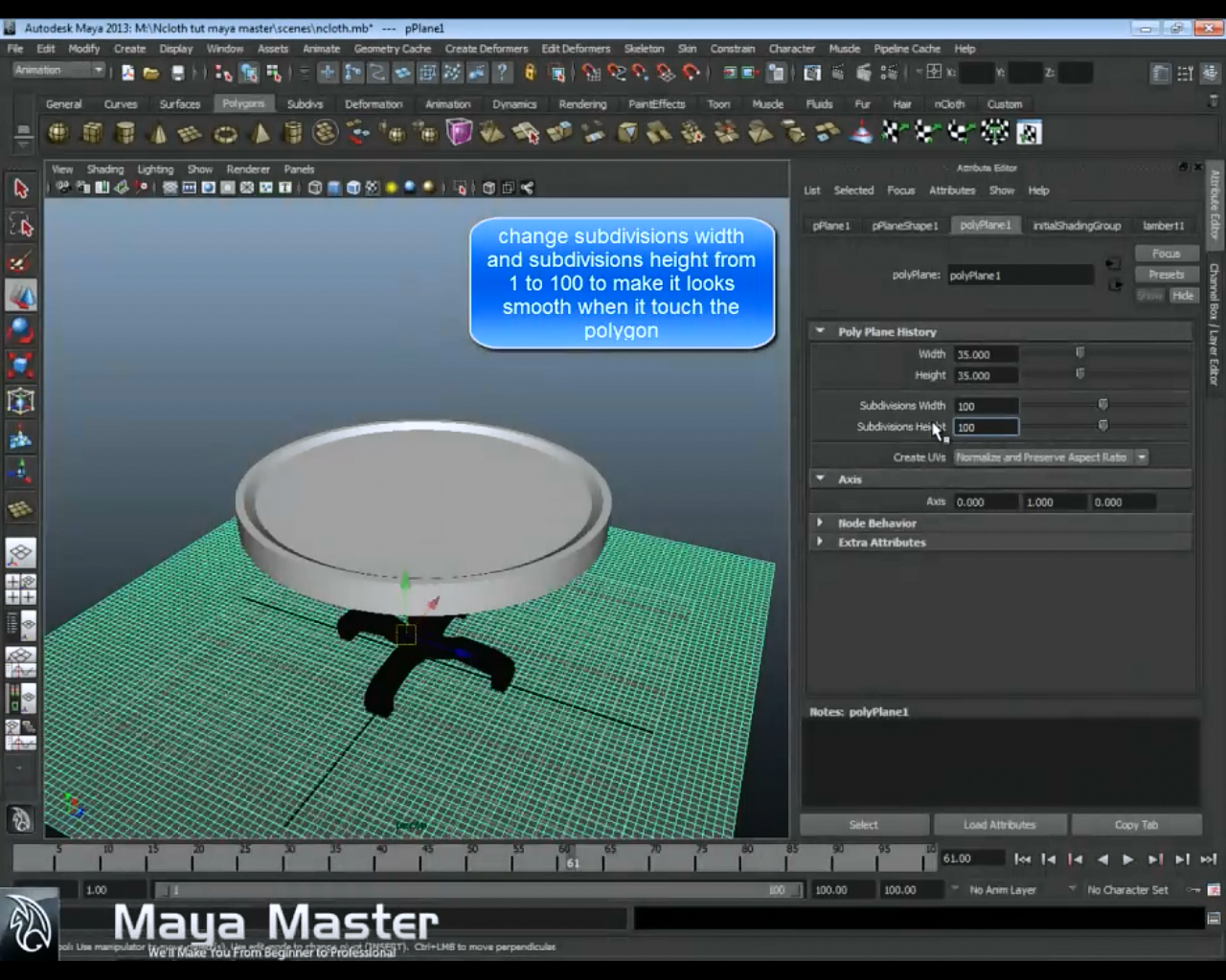 Maya Master Random Tutorials How to make cloth in Autodesk Maya 2013