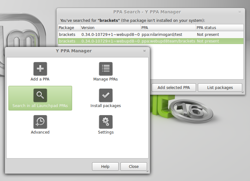 Y PPA Manager Linux Mint