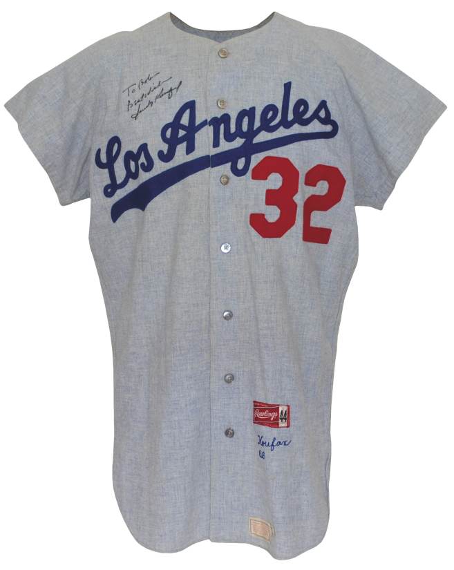 Dodgers Blue Heaven: A Sandy Koufax Game Used Jersey