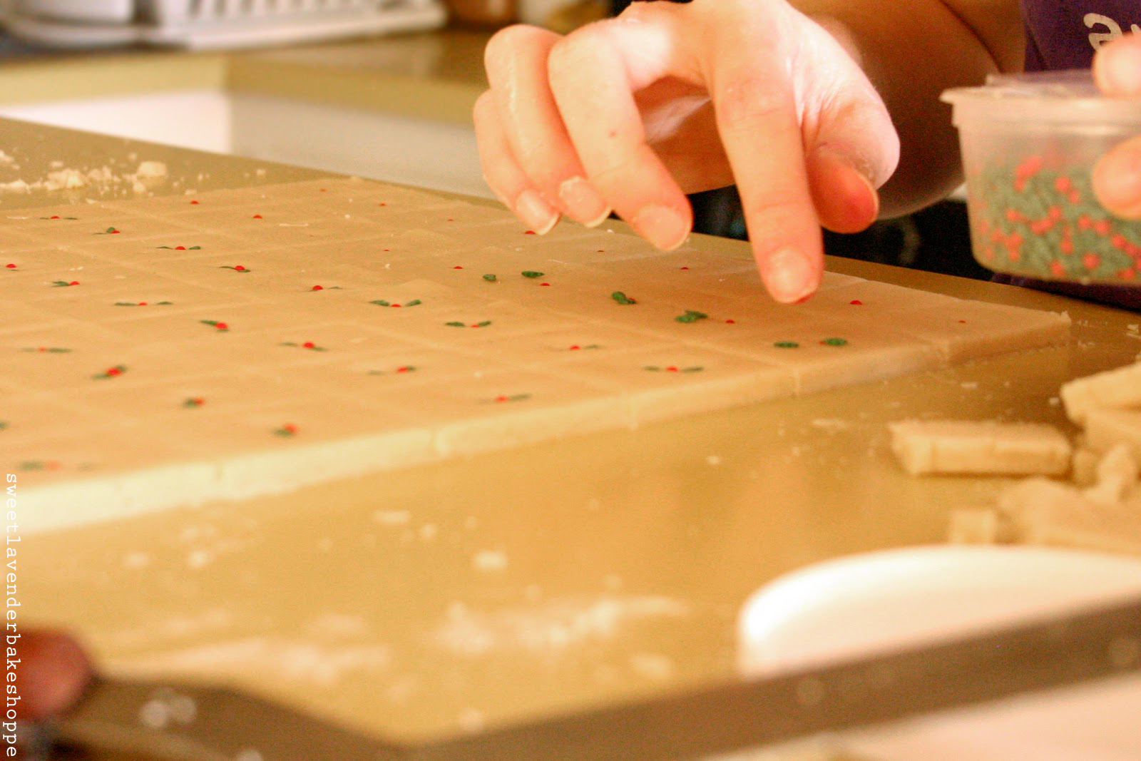 Sweet Lavender Bake Shoppe recipe vanilla bean shortbread cookies...