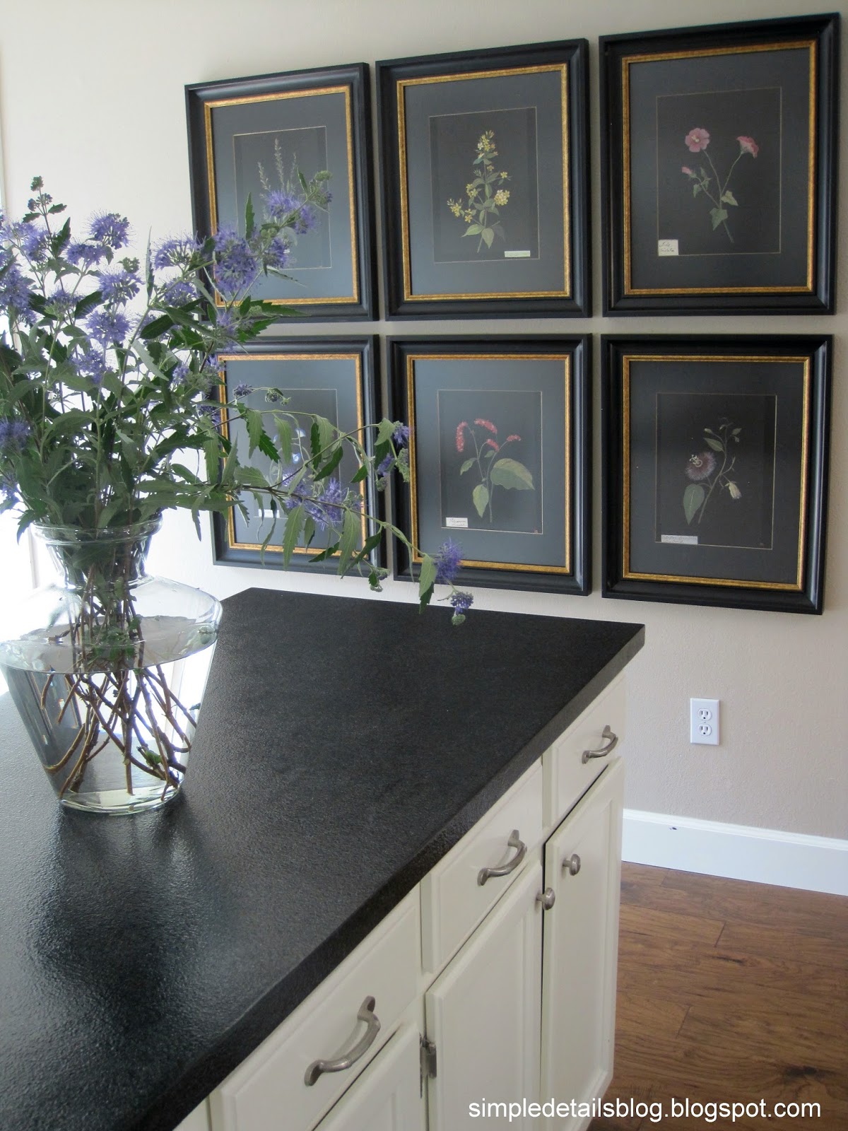 Simple Details diy black botanical artwork...
