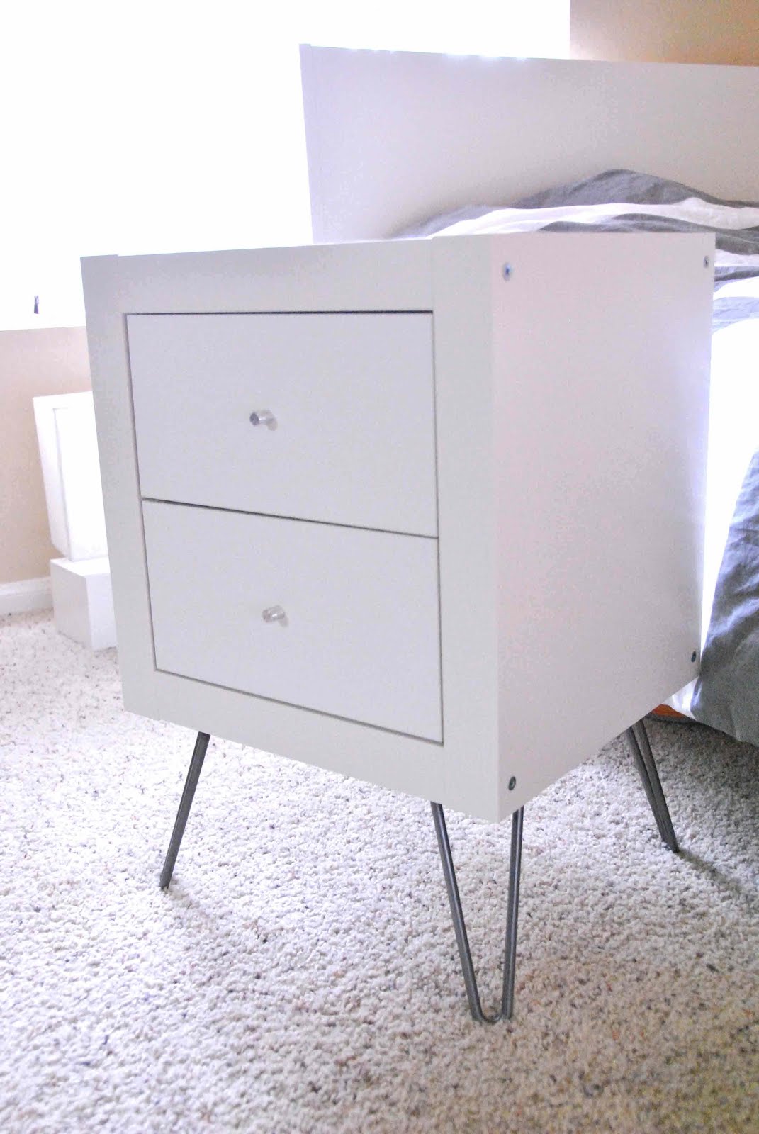 Expedit wall shelf into nightstand Get Home Decorating