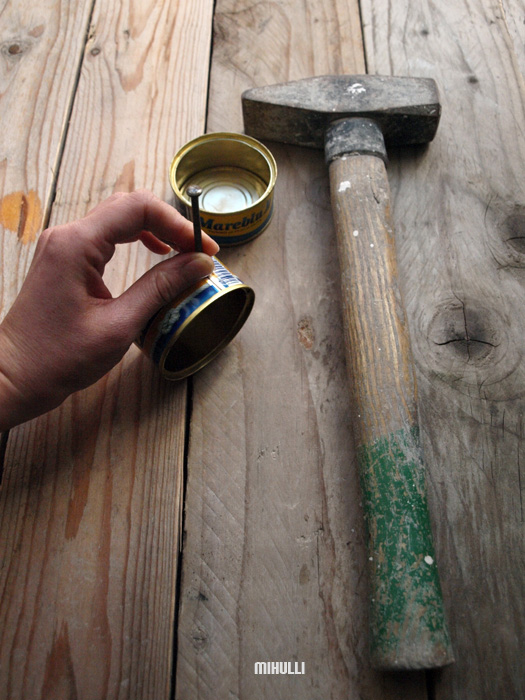 mihulli hand made recycled candle holder...