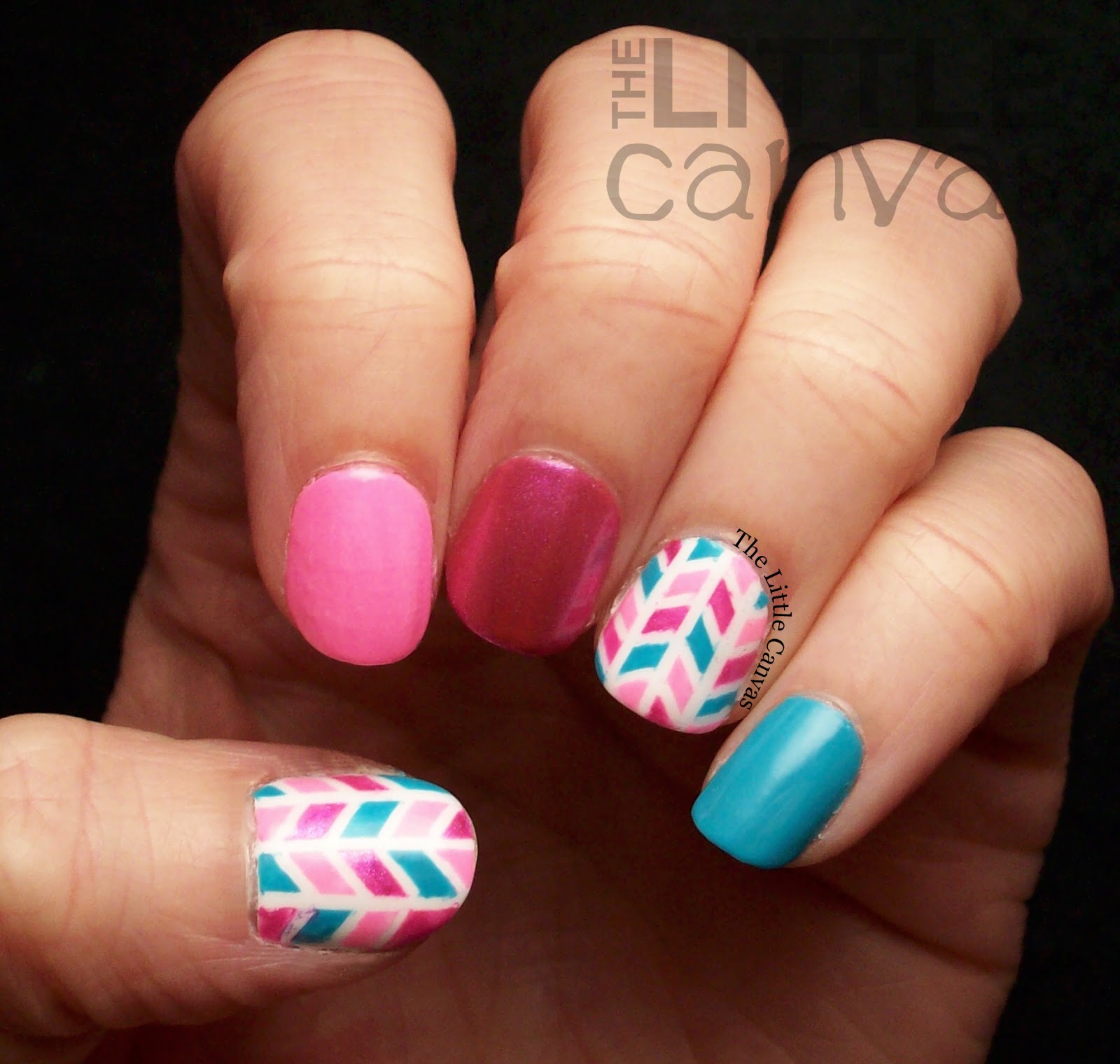 Piggy Paint Tape Manicure! and Giveaway! The Little Canvas
