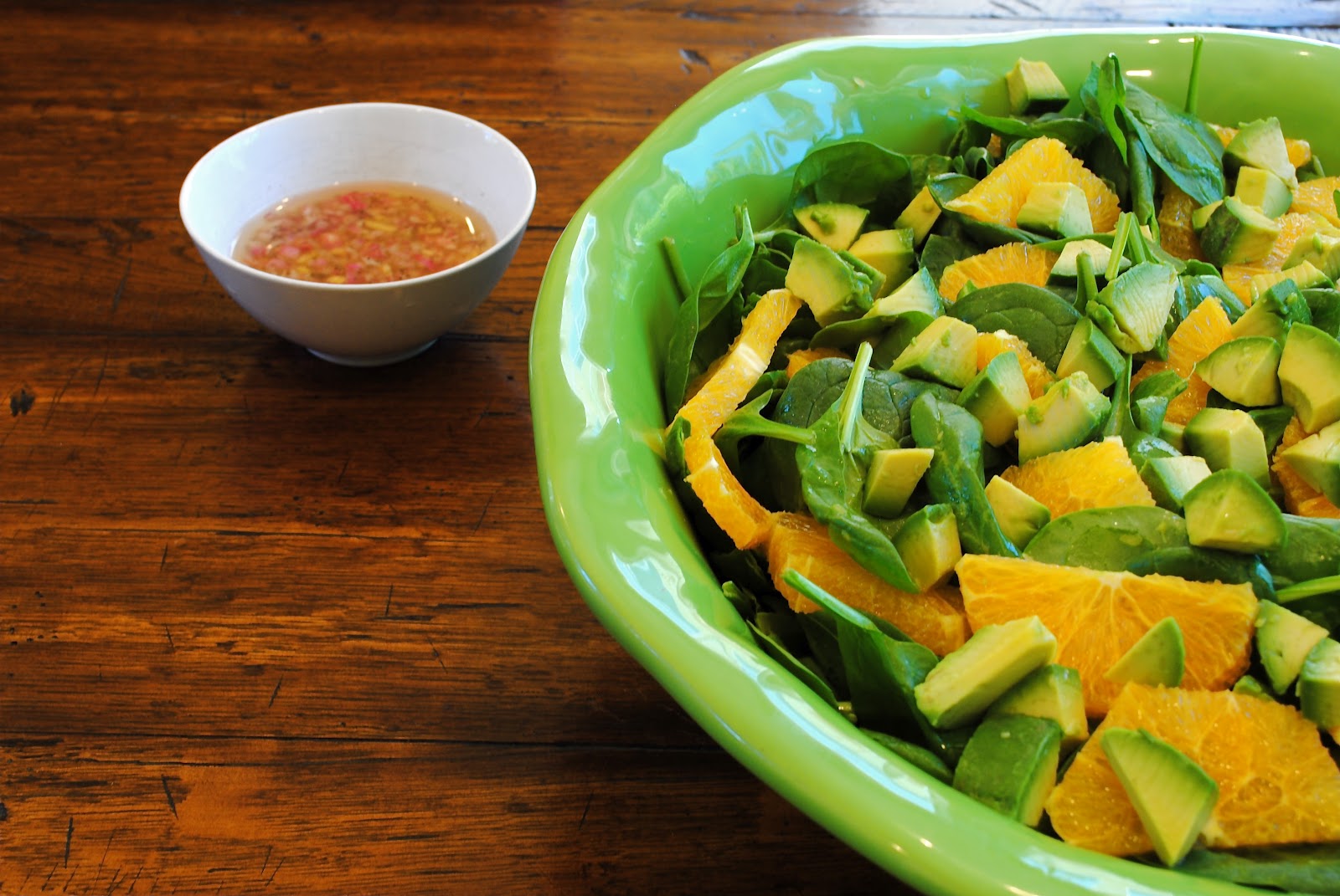 Asian Spinach Salad with Orange and Avocado Virtually Homemade Asian
